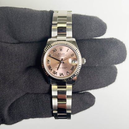 Rolex Datejust 31mm Pink Dial Watch Ref# 278274