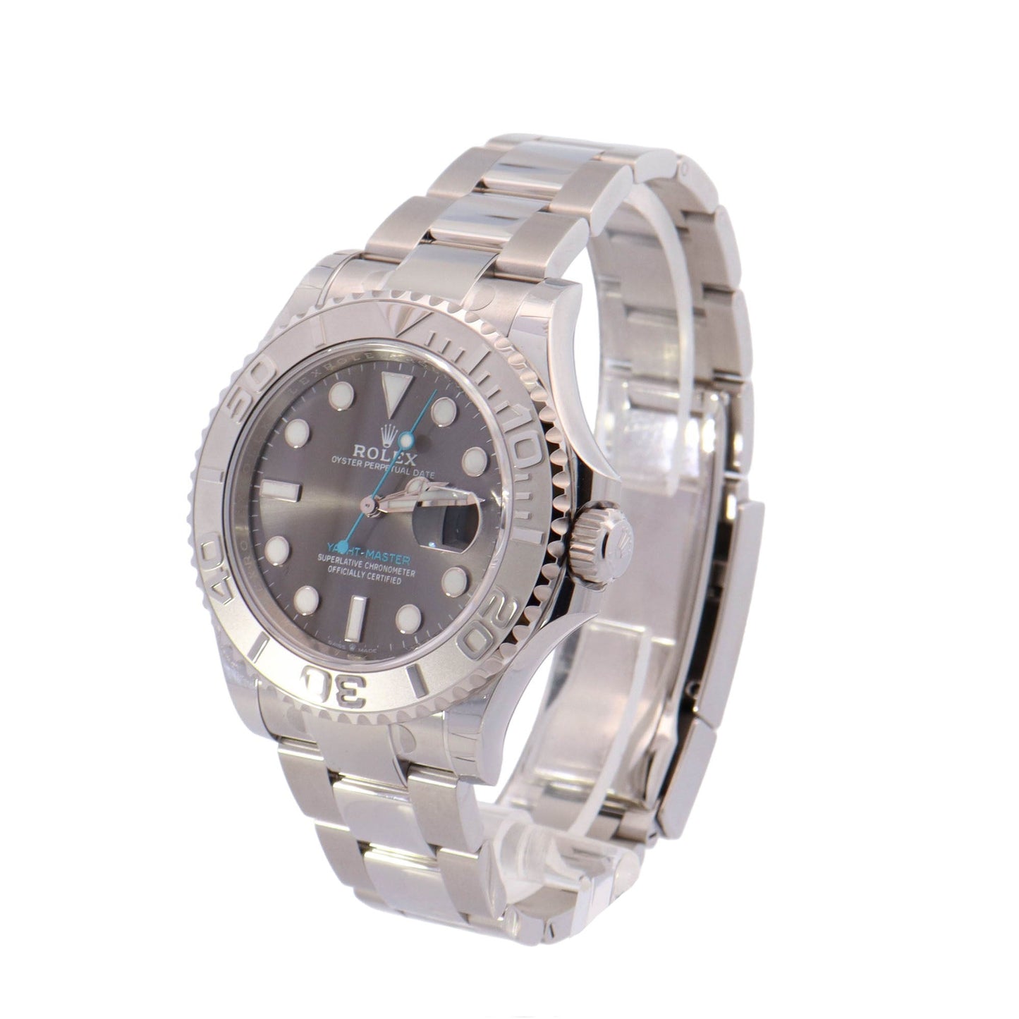 Rolex Yacht Master Stainless Steel 40mm Rhodium Dot Dial Watch Reference #: 126622 - Happy Jewelers Fine Jewelry Lifetime Warranty