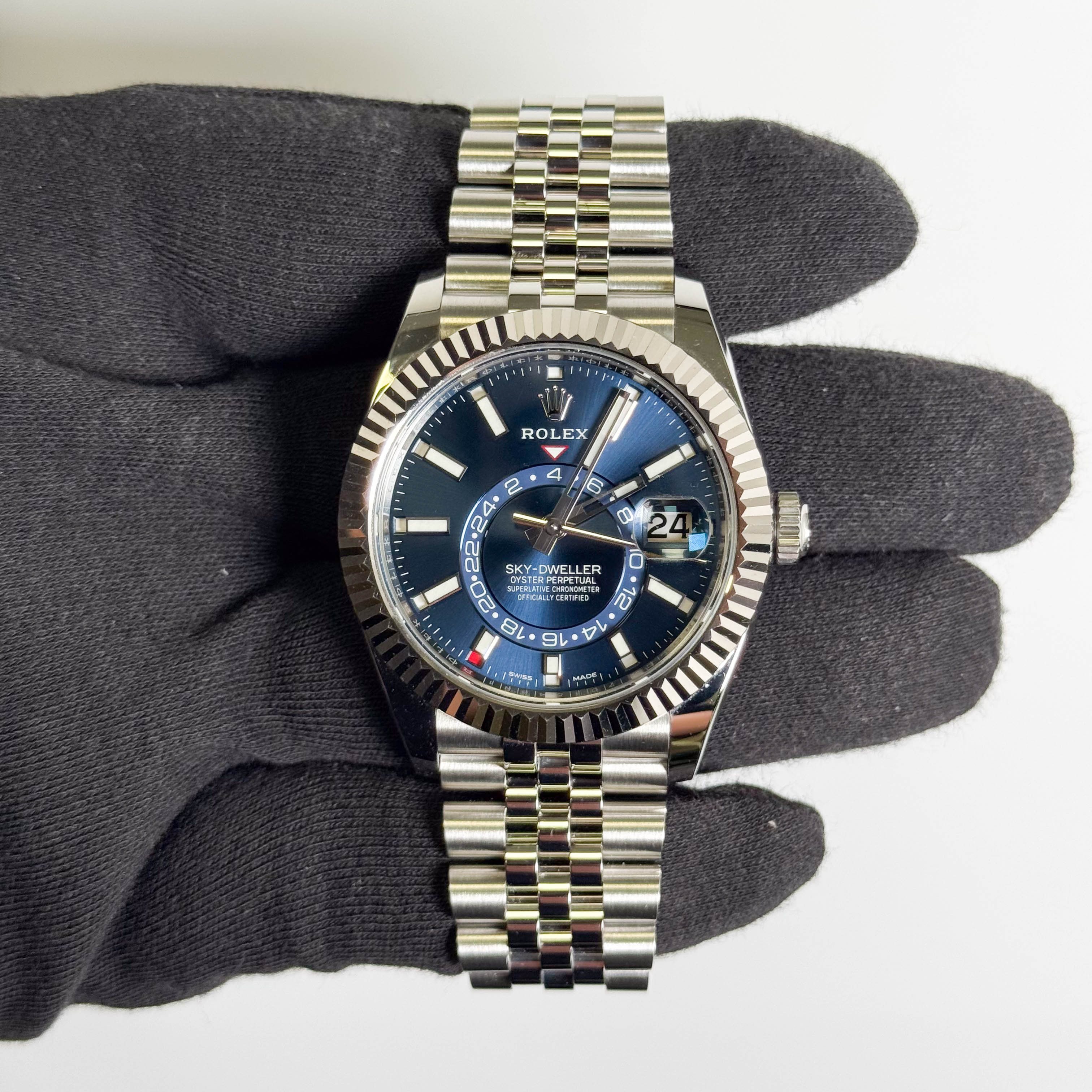Rolex Sky-Dweller 42mm Blue Dial Watch Ref# 326934
