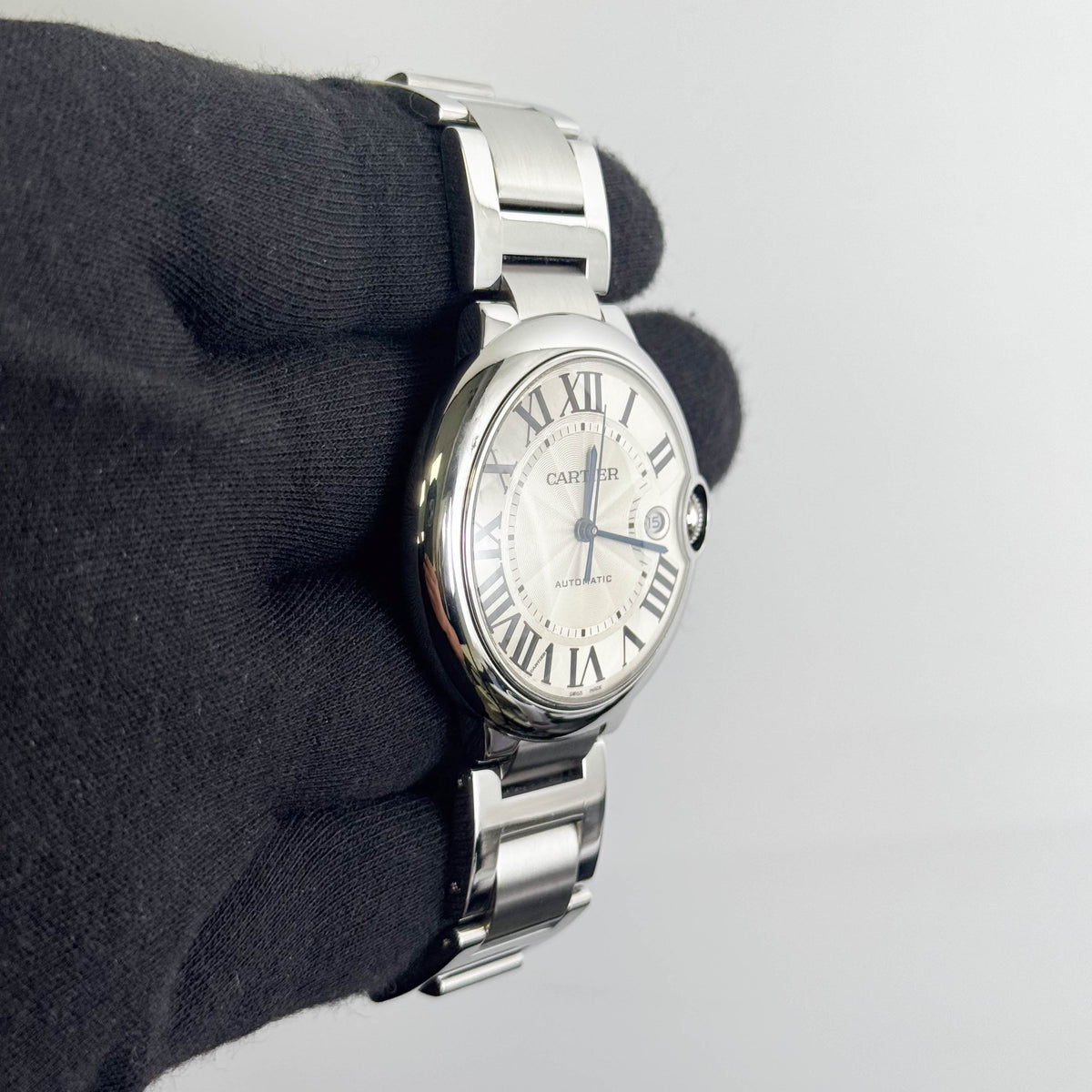 Cartier Ballon Bleu 42mm Silver Dial Watch Ref# W69012Z4