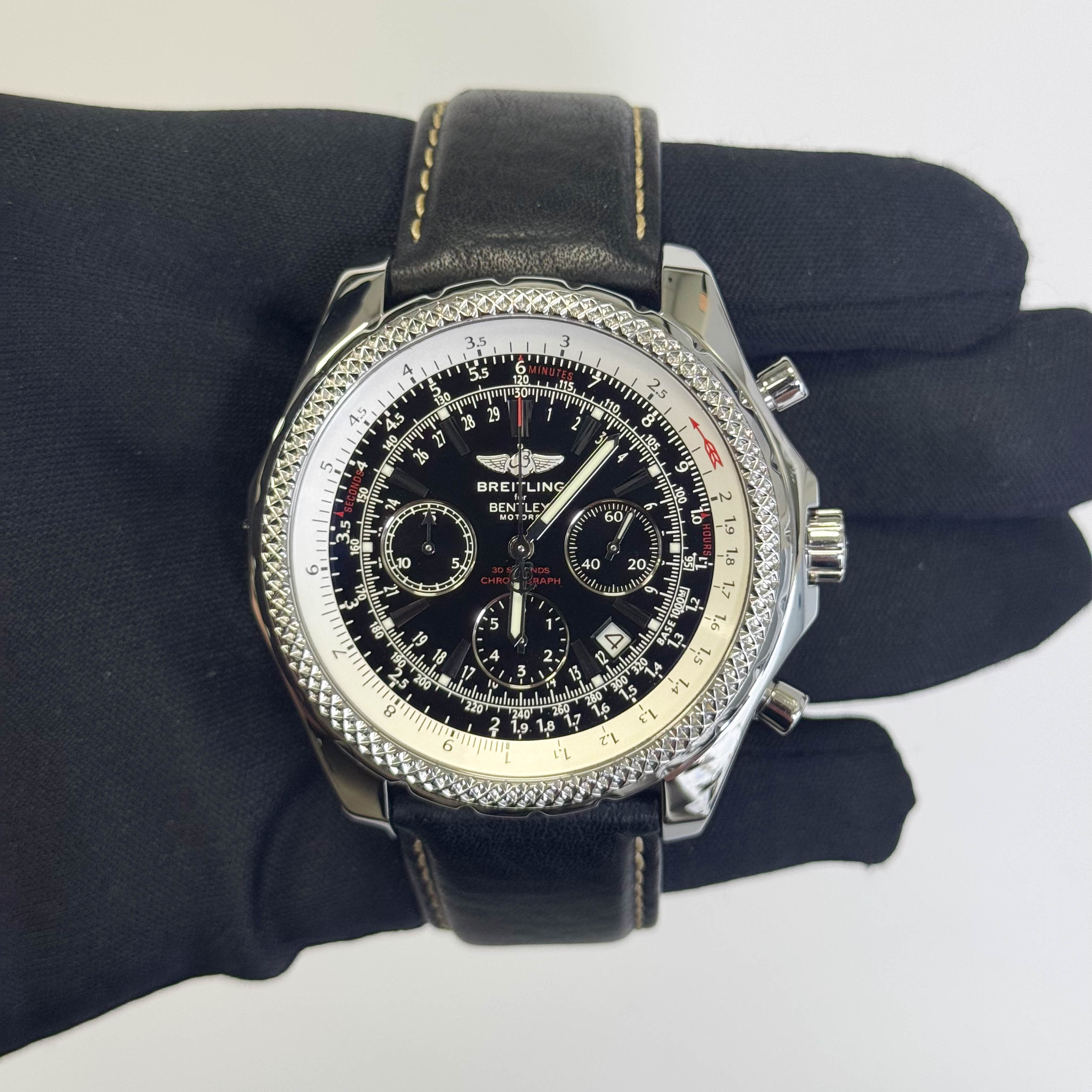 Breitling Bentley 48mm Black Dial Watch Ref# A25362 - Happy Jewelers Fine Jewelry Lifetime Warranty