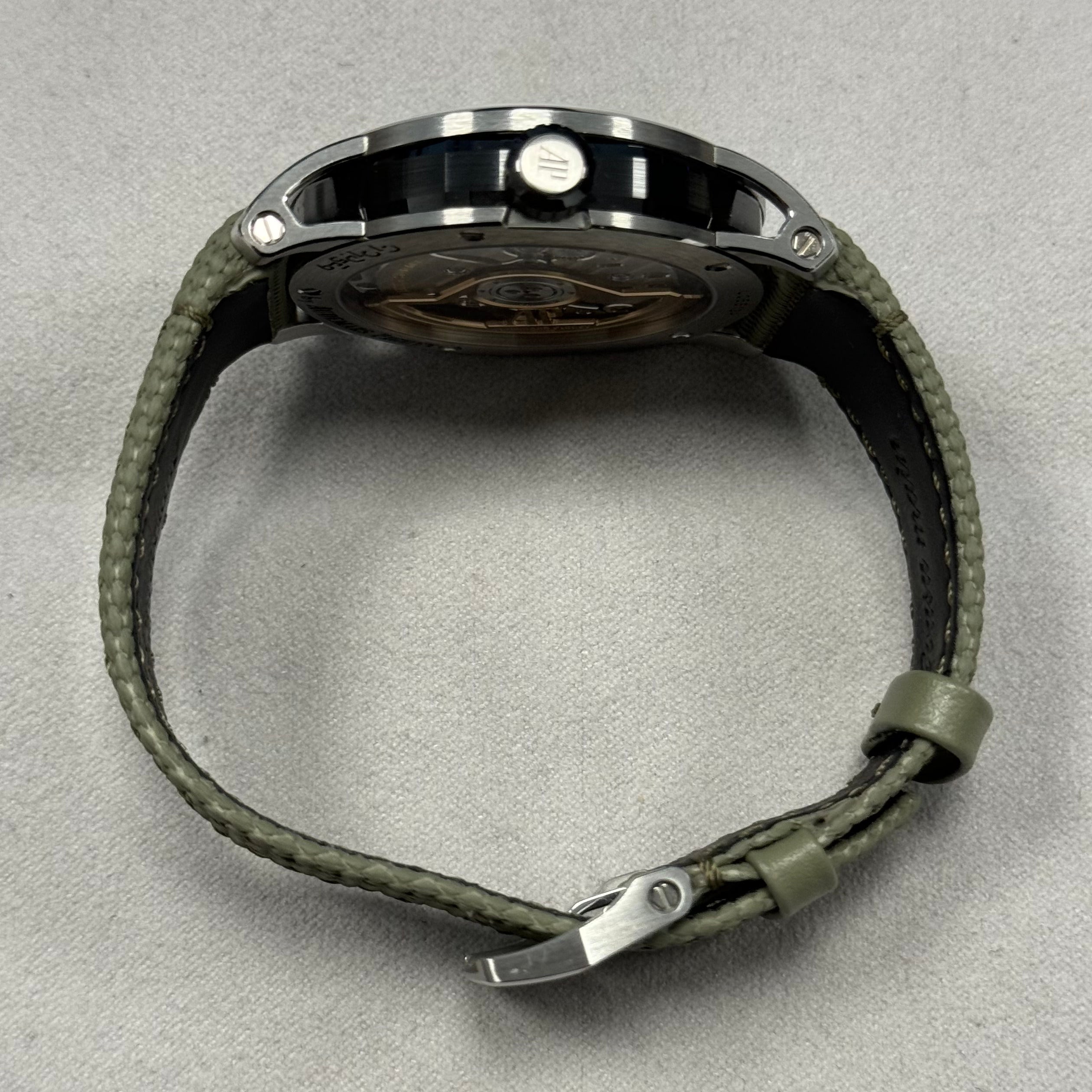 Audemars Piguet Code 11.59 41mm Smoke Beige Dial Watch Ref# 15210QT.OO.A064KB.01 - Happy Jewelers Fine Jewelry Lifetime Warranty