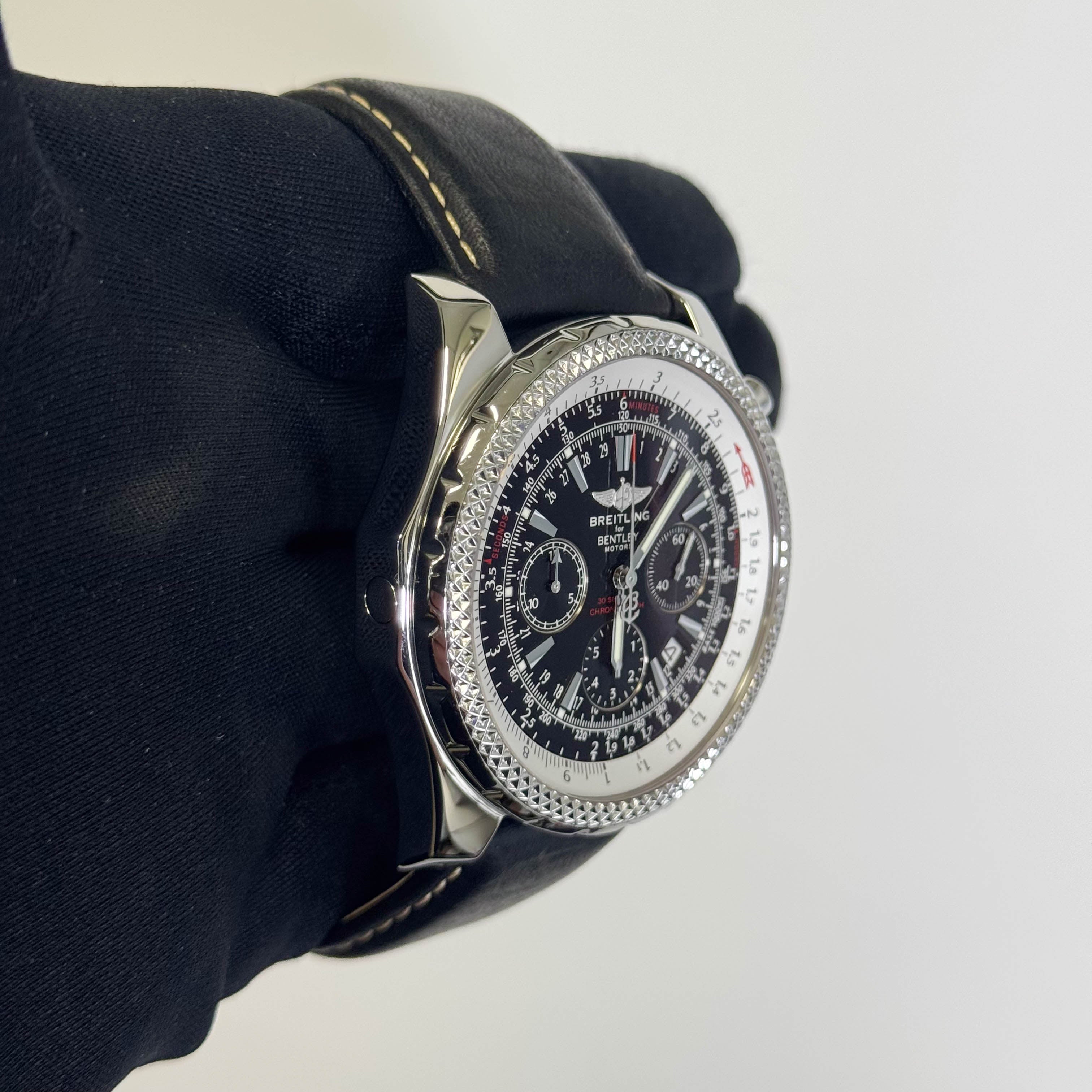 Breitling Bentley 48mm Black Dial Watch Ref# A25362 - Happy Jewelers Fine Jewelry Lifetime Warranty