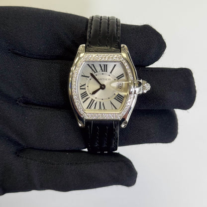 Cartier Roadster 31mm Silver Dial Watch Ref# WE500260 - Happy Jewelers Fine Jewelry Lifetime Warranty