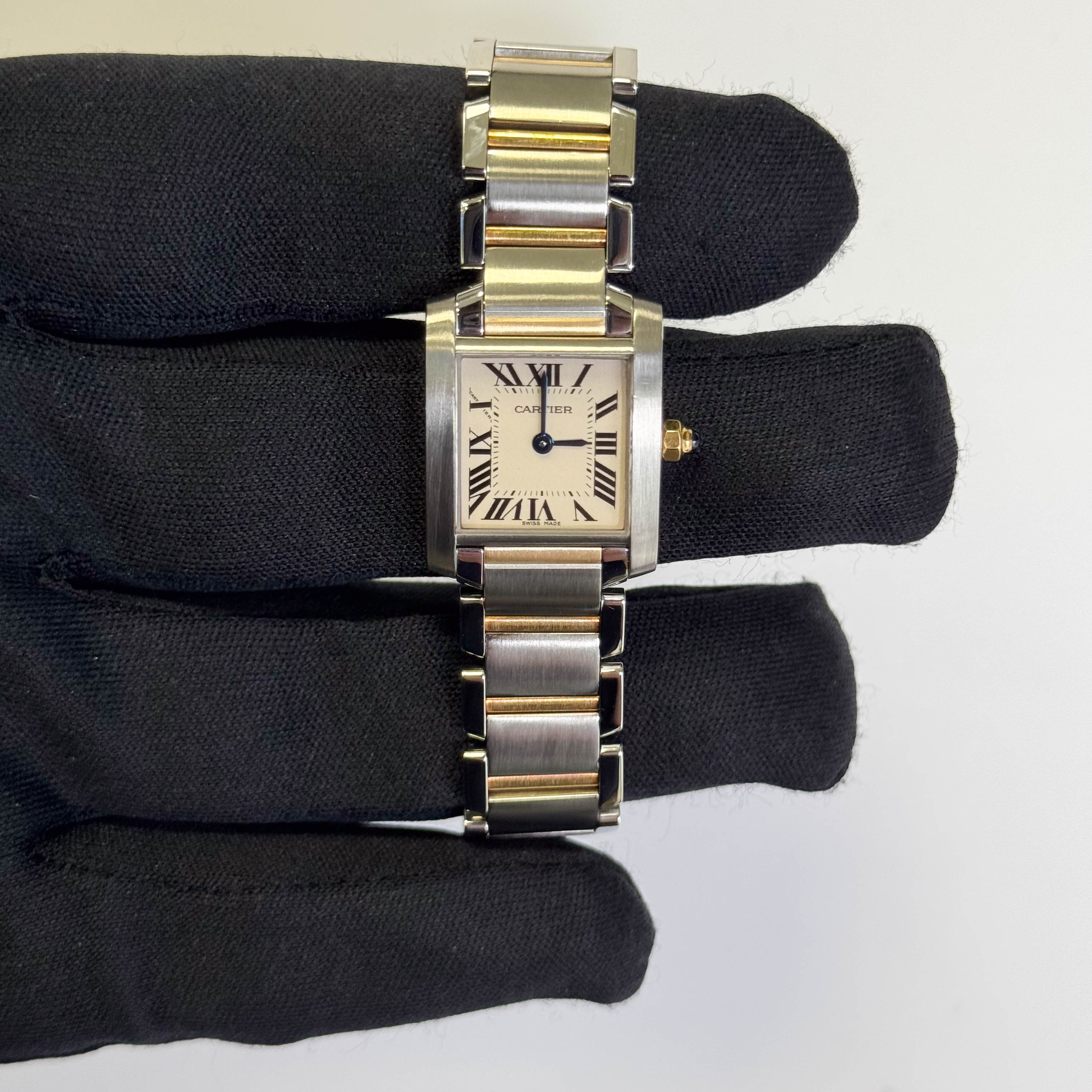 Cartier Tank 20mm White Dial Watch Ref# W51007Q4