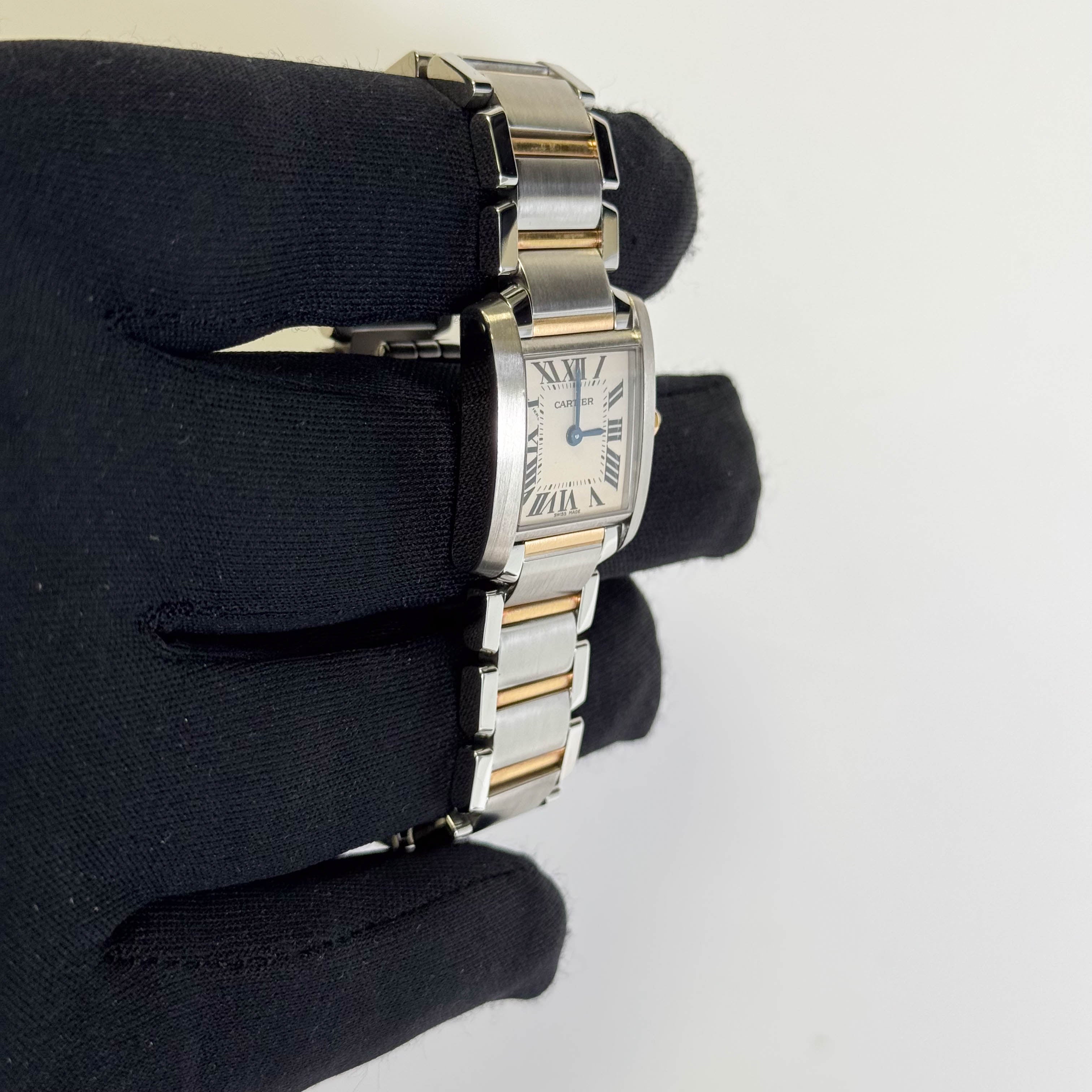 Cartier Tank 20mm White Dial Watch Ref# W51007Q4