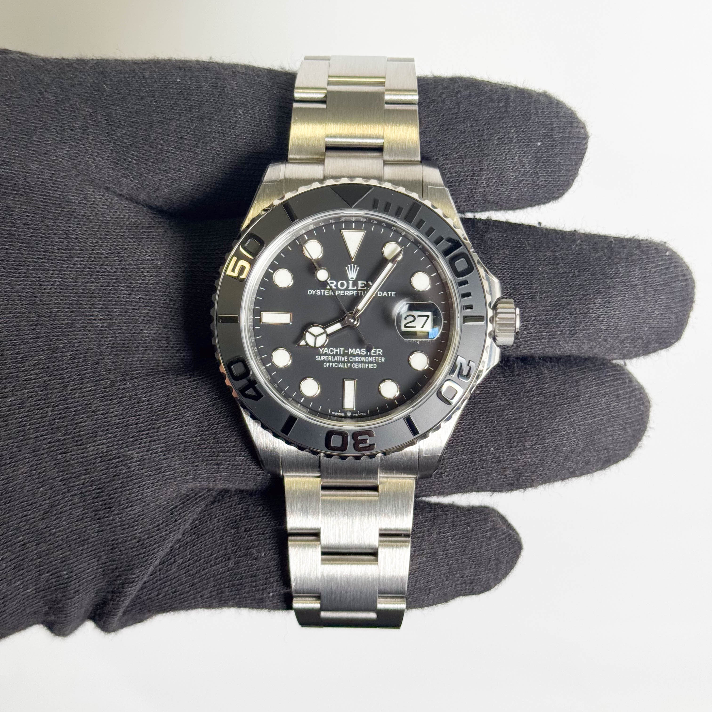 Rolex Yacht-Master 42mm Black Dial Watch Ref# 226627