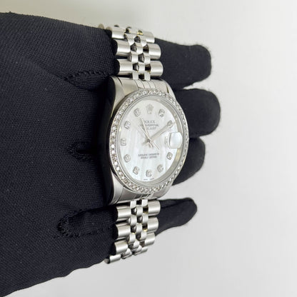 Rolex Datejust 36mm Custom MOP Dial Watch Ref# 16234 - Happy Jewelers Fine Jewelry Lifetime Warranty