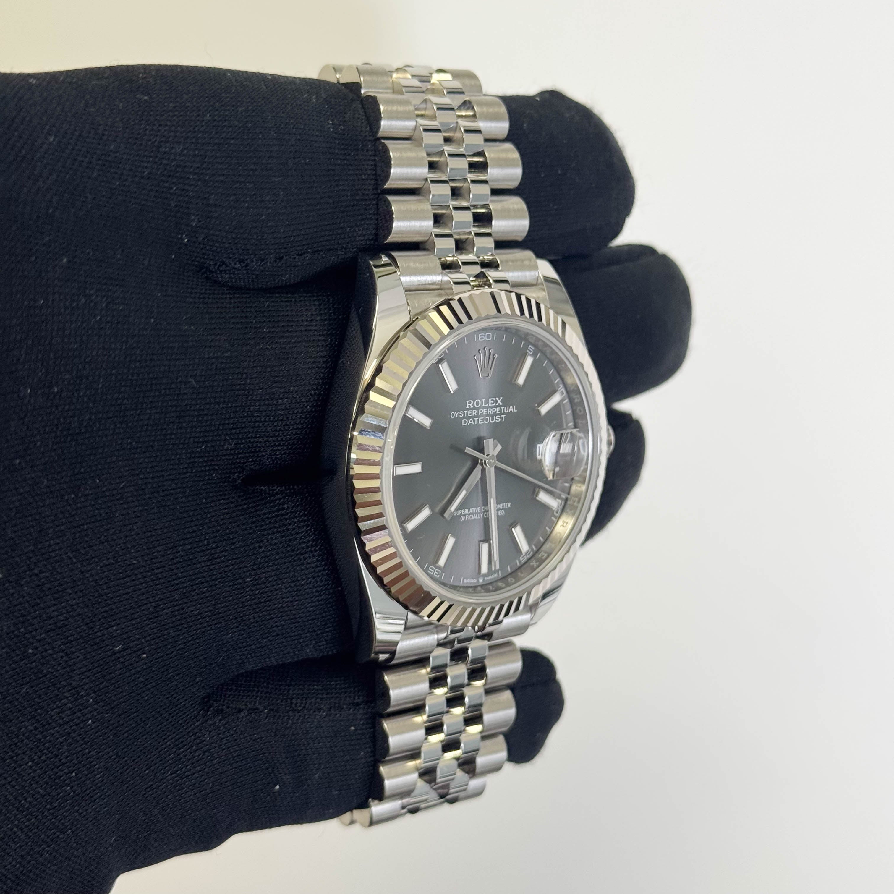 Rolex Datejust 41mm Rhodium Dial Watch Ref# 126334 - Happy Jewelers Fine Jewelry Lifetime Warranty