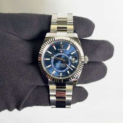 Rolex Sky-Dweller 42mm Blue Dial Watch Ref# 336934