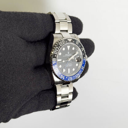 Rolex GMT Master II 40mm Black Dial Watch Ref# 126710BLNR