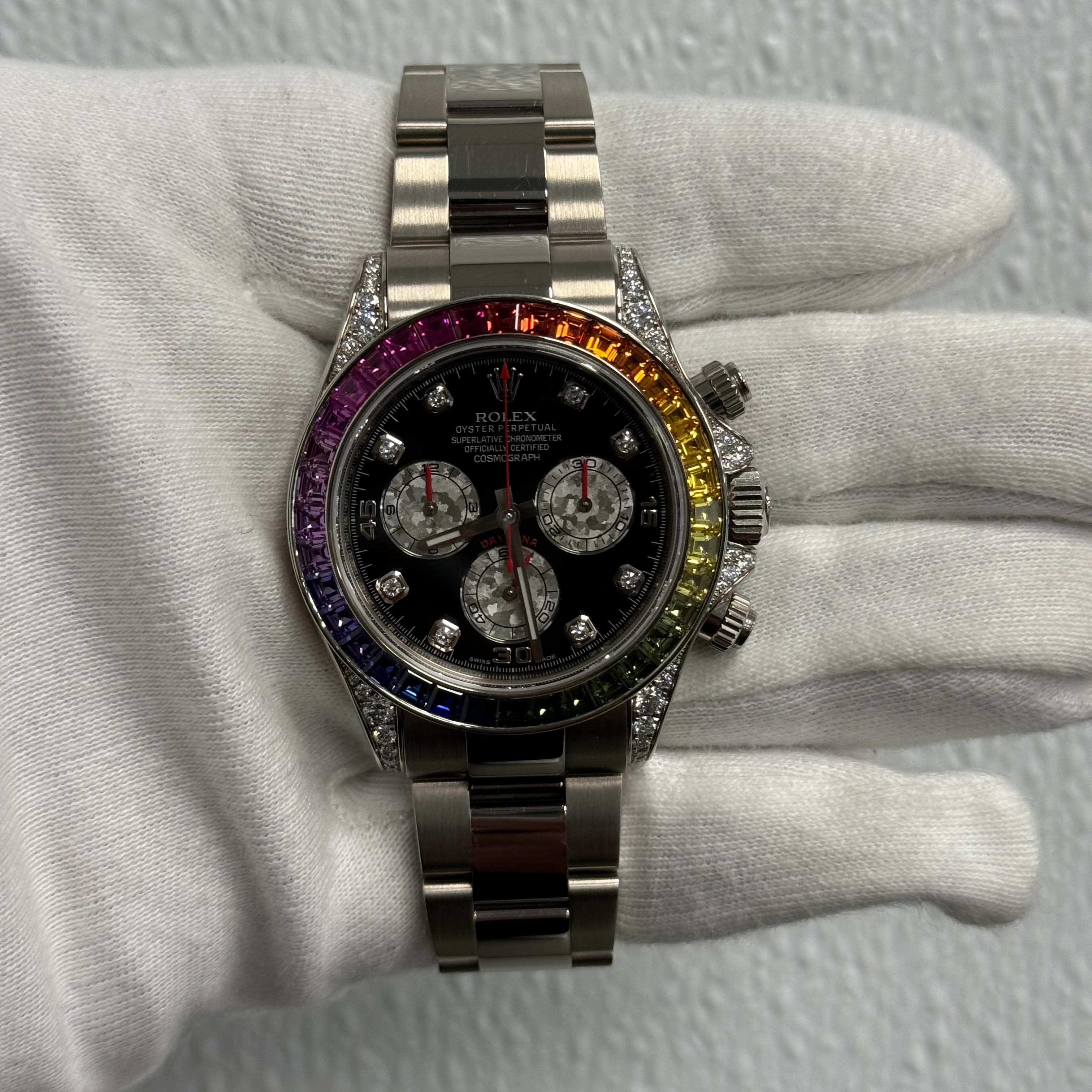 Rolex Daytona 40mm Black Dial Ref# 116599RBOW - Happy Jewelers Fine Jewelry Lifetime Warranty