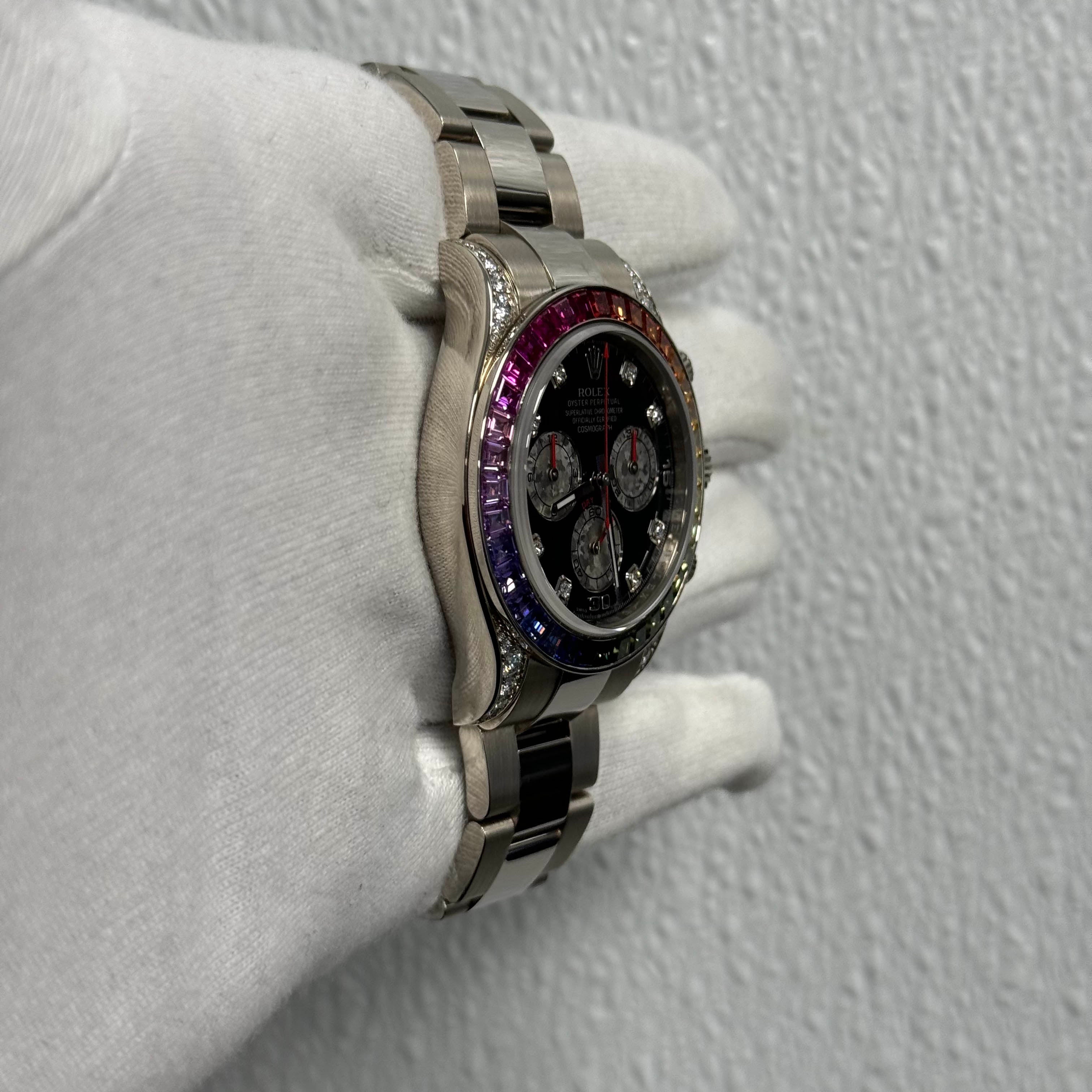 Rolex Daytona 40mm Black Dial Ref# 116599RBOW - Happy Jewelers Fine Jewelry Lifetime Warranty