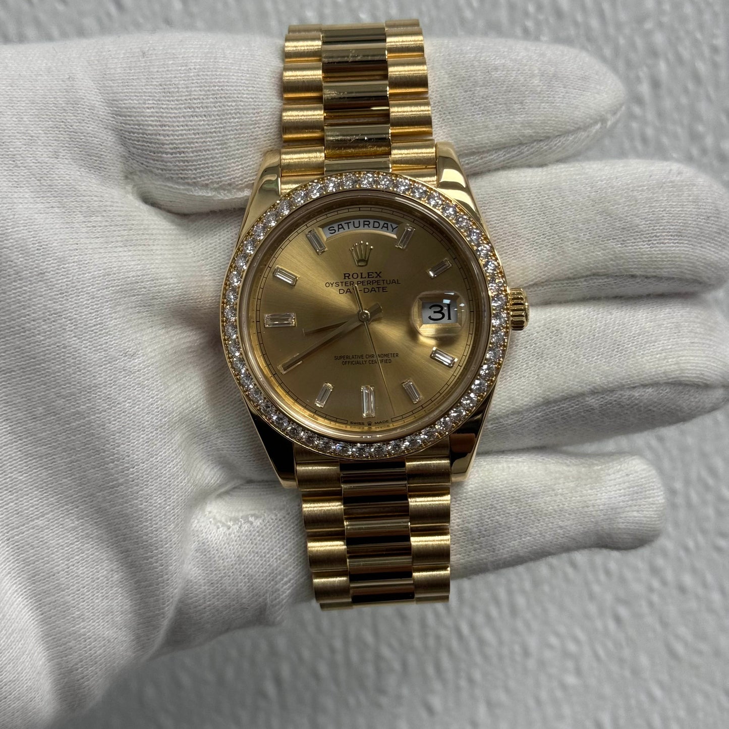 Rolex Day-Date 40mm Champagne Dial Ref# 228348RBR