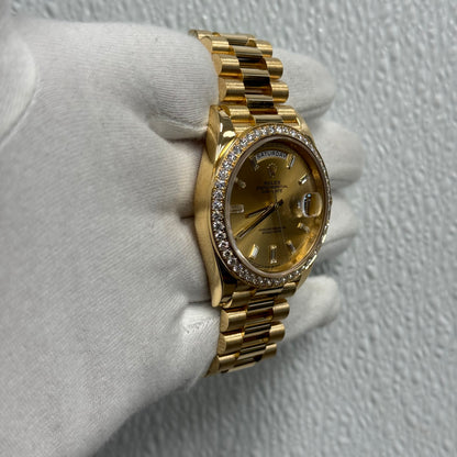 Rolex Day-Date 40mm Champagne Dial Ref# 228348RBR - Happy Jewelers Fine Jewelry Lifetime Warranty