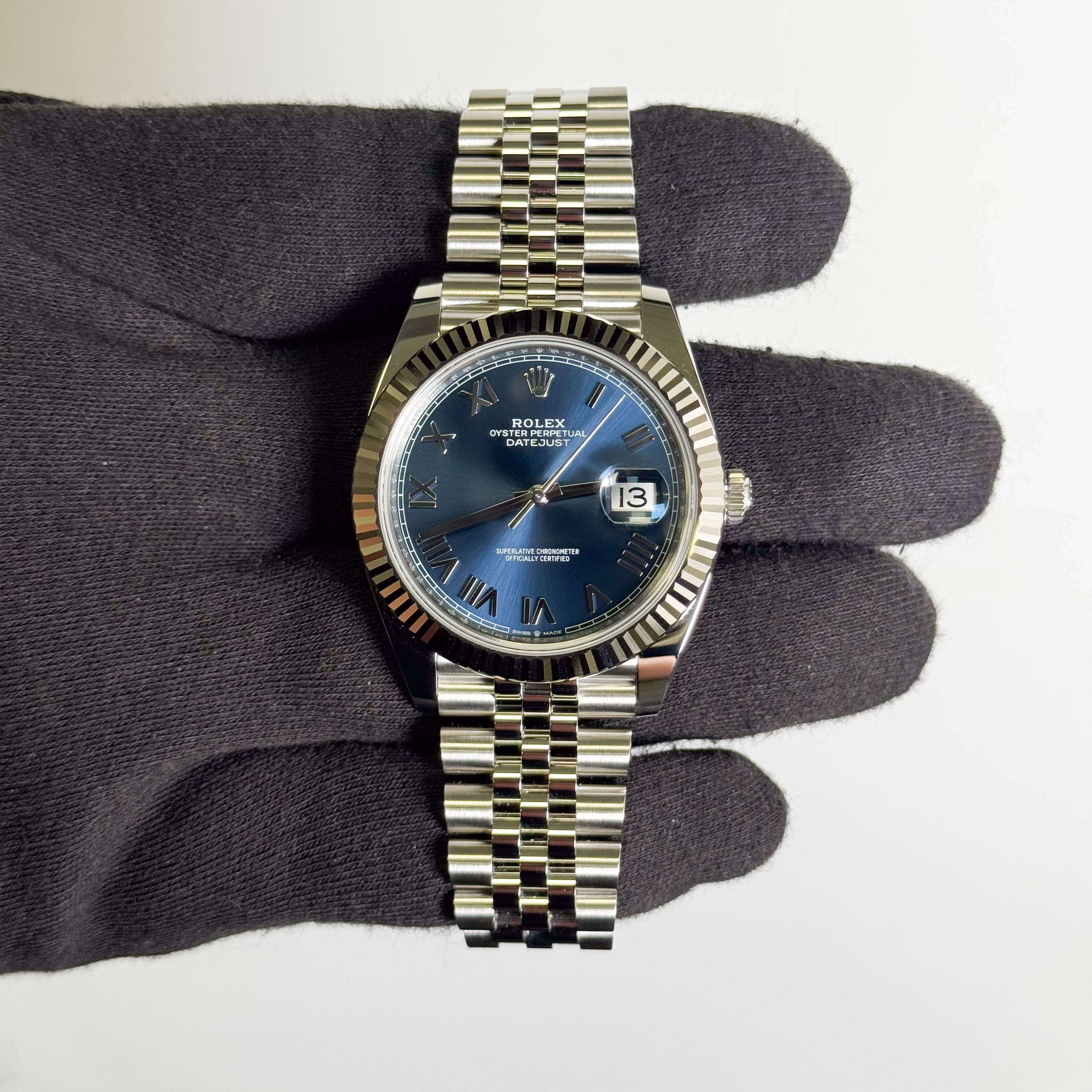 Rolex Datejust 41mm Blue Dial Watch Ref# 126334