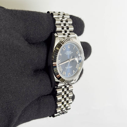 Rolex Datejust 41mm Blue Dial Watch Ref# 126334