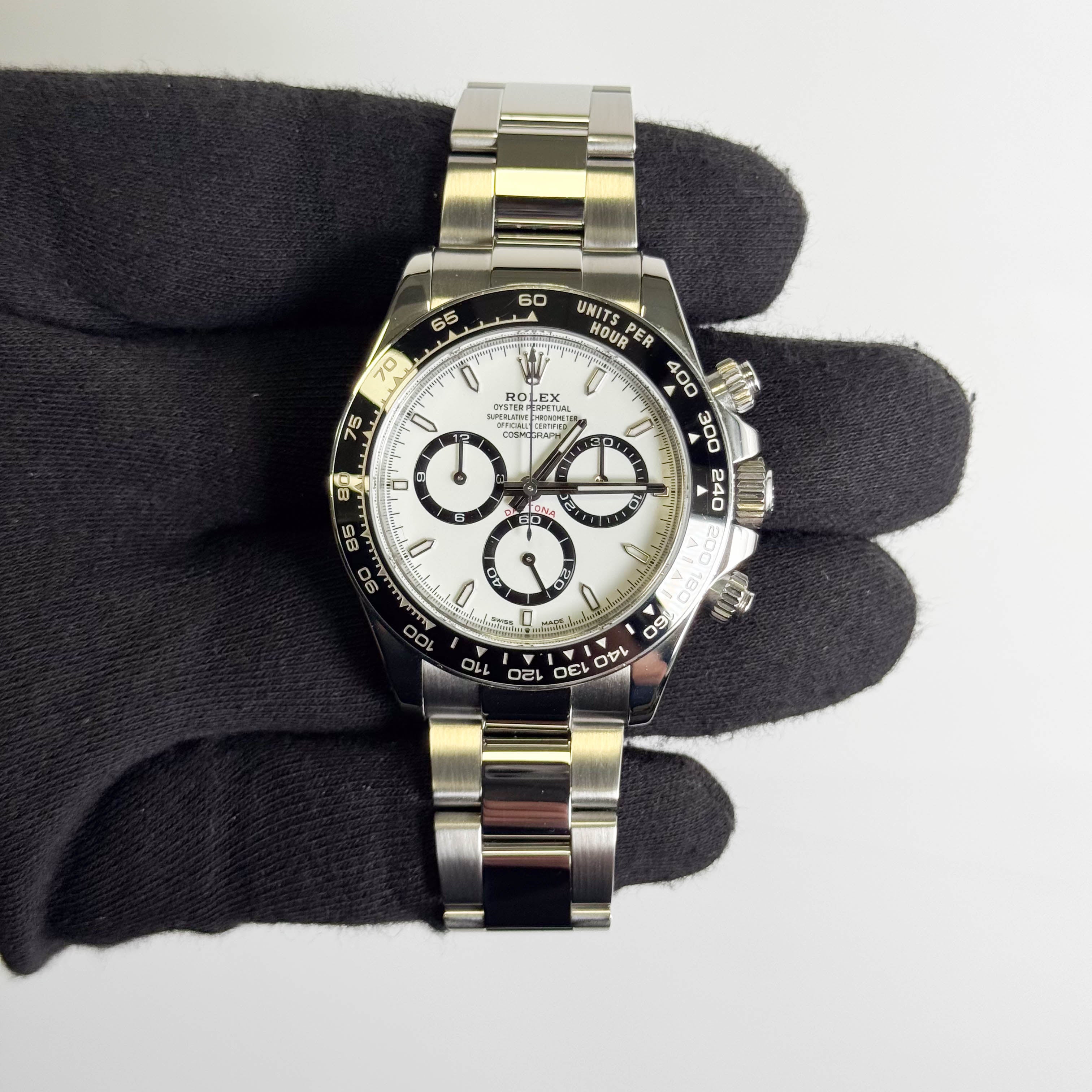 Rolex Daytona "Panda" 40mm White Dial Watch Ref# 126500LN