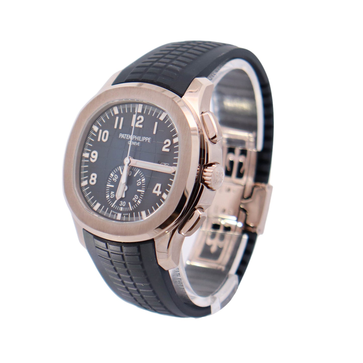 Patek Philippe Aquanaut White Gold 42mm Blue Arabic Dial Watch Reference# 5968G-001 - Happy Jewelers Fine Jewelry Lifetime Warranty
