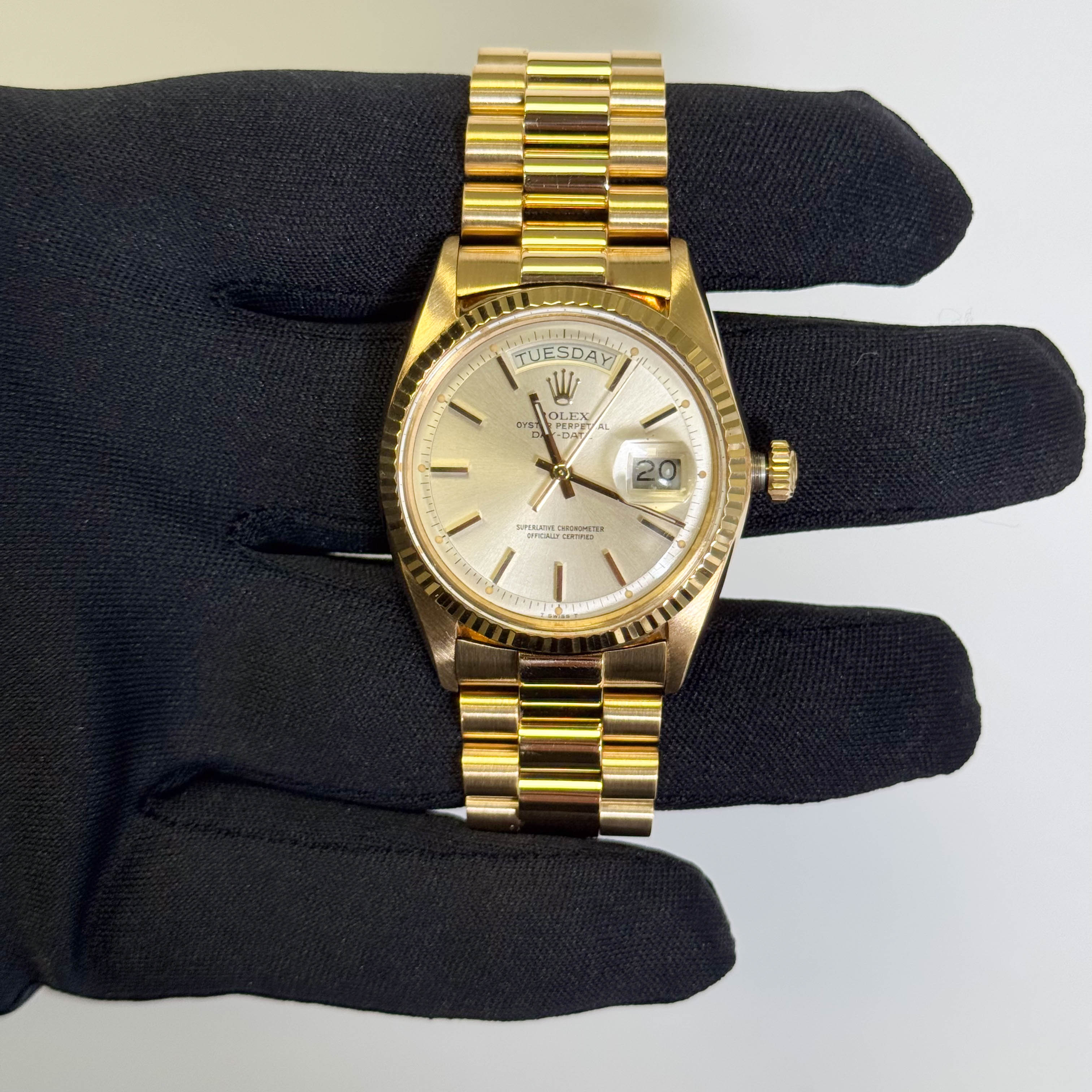 Rolex Day-Date 36mm Silver Dial Watch Ref# 18038