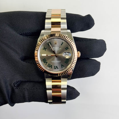 Rolex Datejust 41mm Wimbledon Dial Watch Ref# 126331