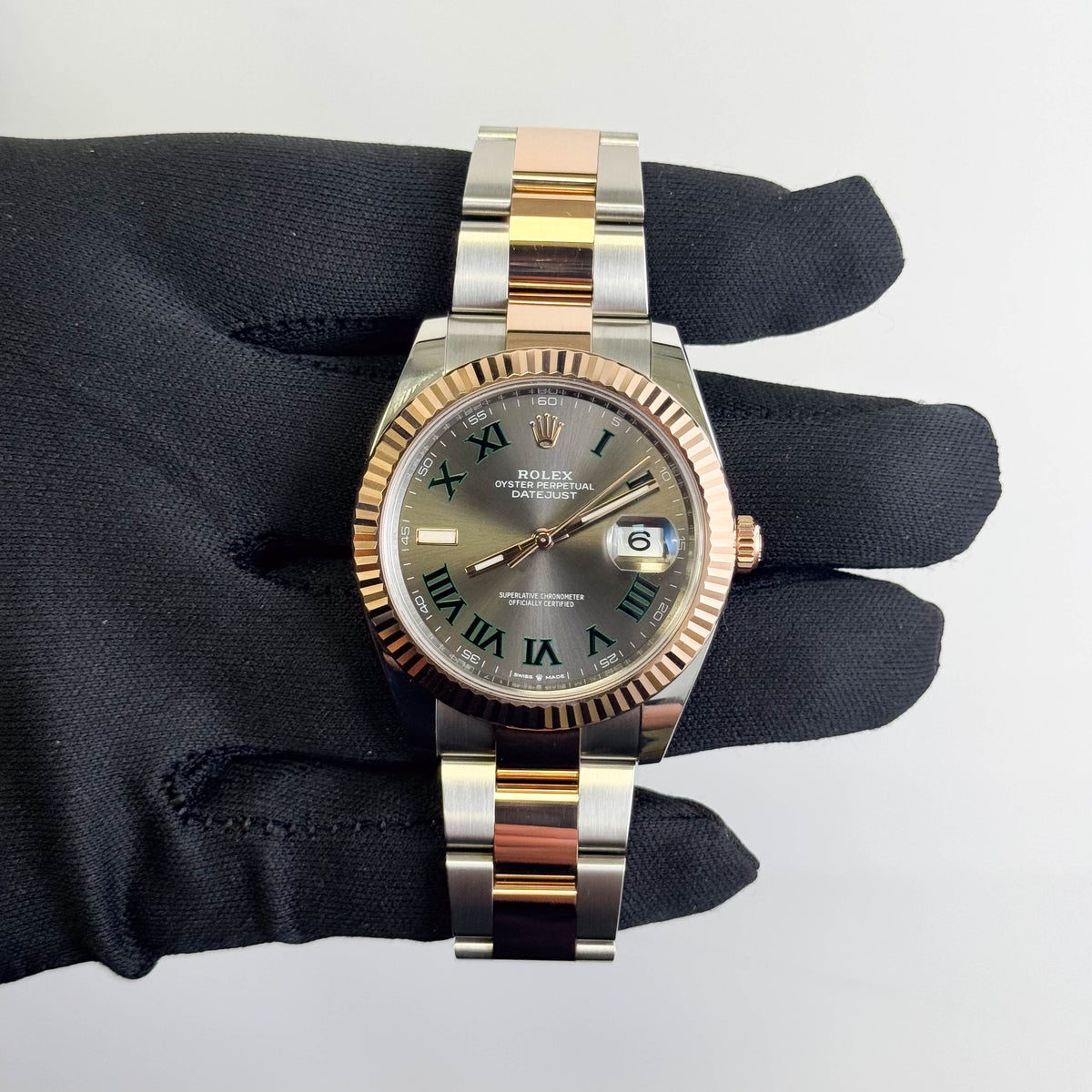 Rolex Datejust 41mm Wimbledon Dial Watch Ref# 126331