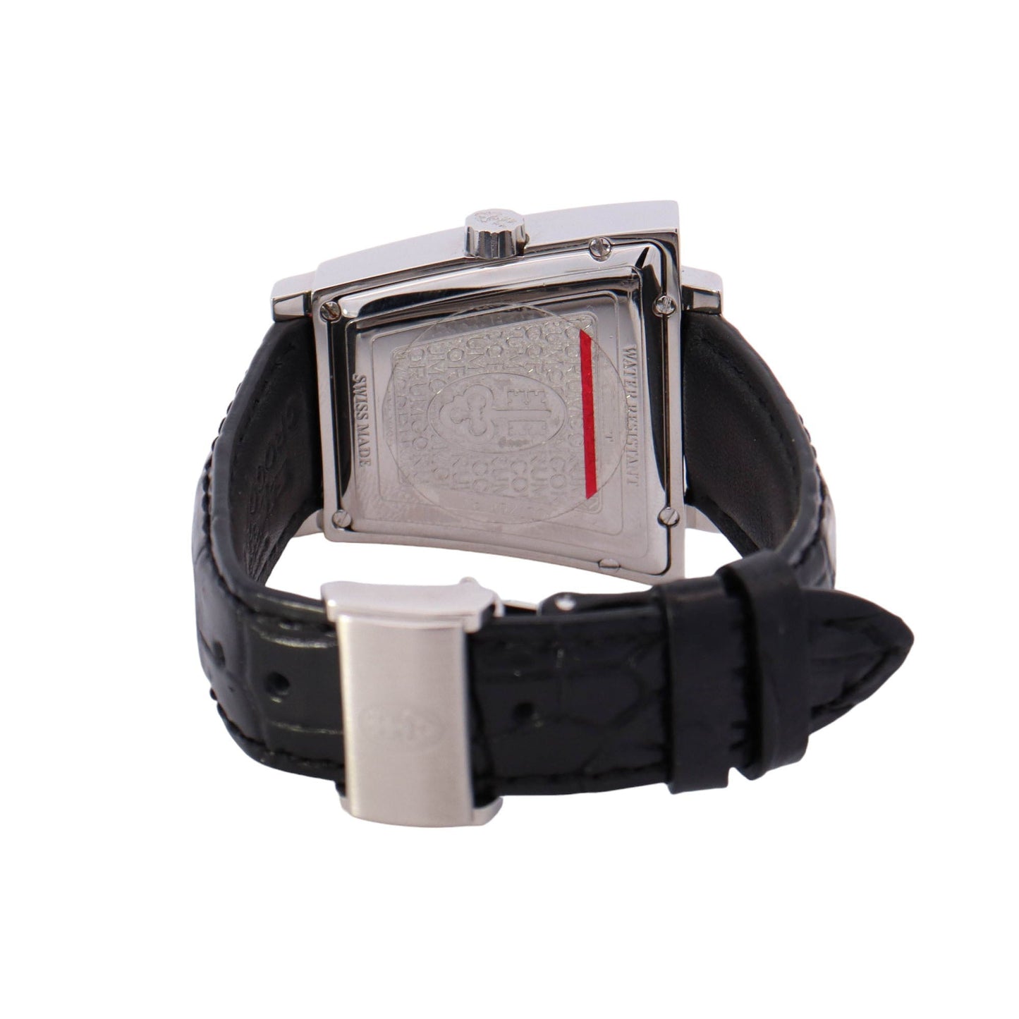 Corum Trapeze Stainless Steel 40mm Black Roman Dial Watch