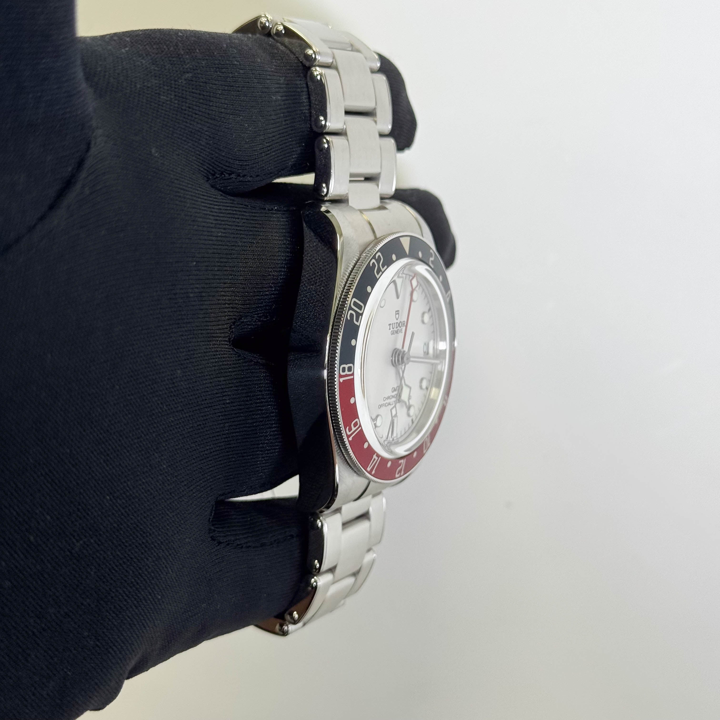 Tudor Black Bay GMT 41mm White Dial Ref# 79830RB - Happy Jewelers Fine Jewelry Lifetime Warranty