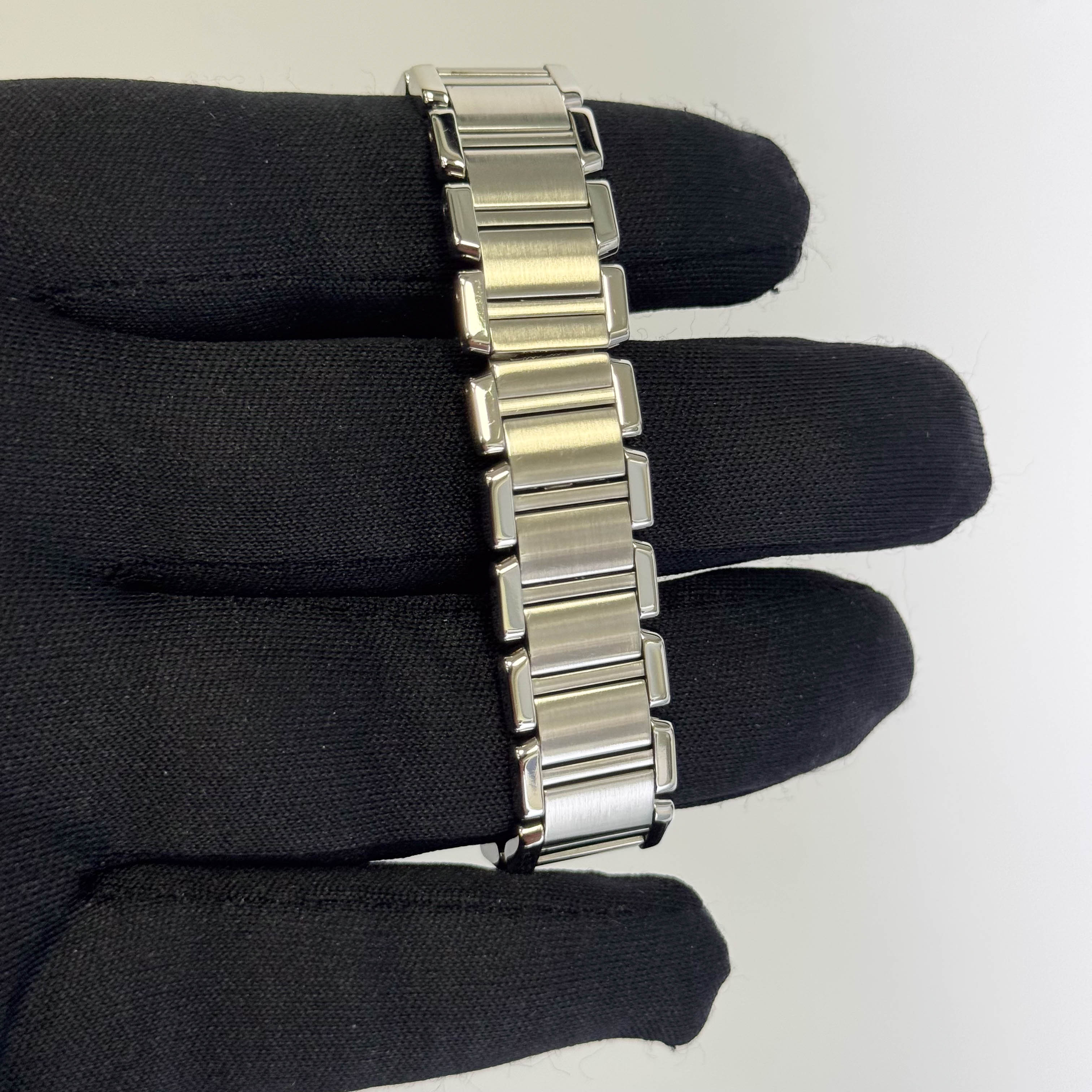 Cartier Tank Stainless Steel 20mm Ivory Dial Watch Ref# W51008Q3 - Happy Jewelers Fine Jewelry Lifetime Warranty