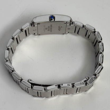 Cartier Tank Stainless Steel 20mm Ivory Dial Watch Ref# W51008Q3 - Happy Jewelers Fine Jewelry Lifetime Warranty