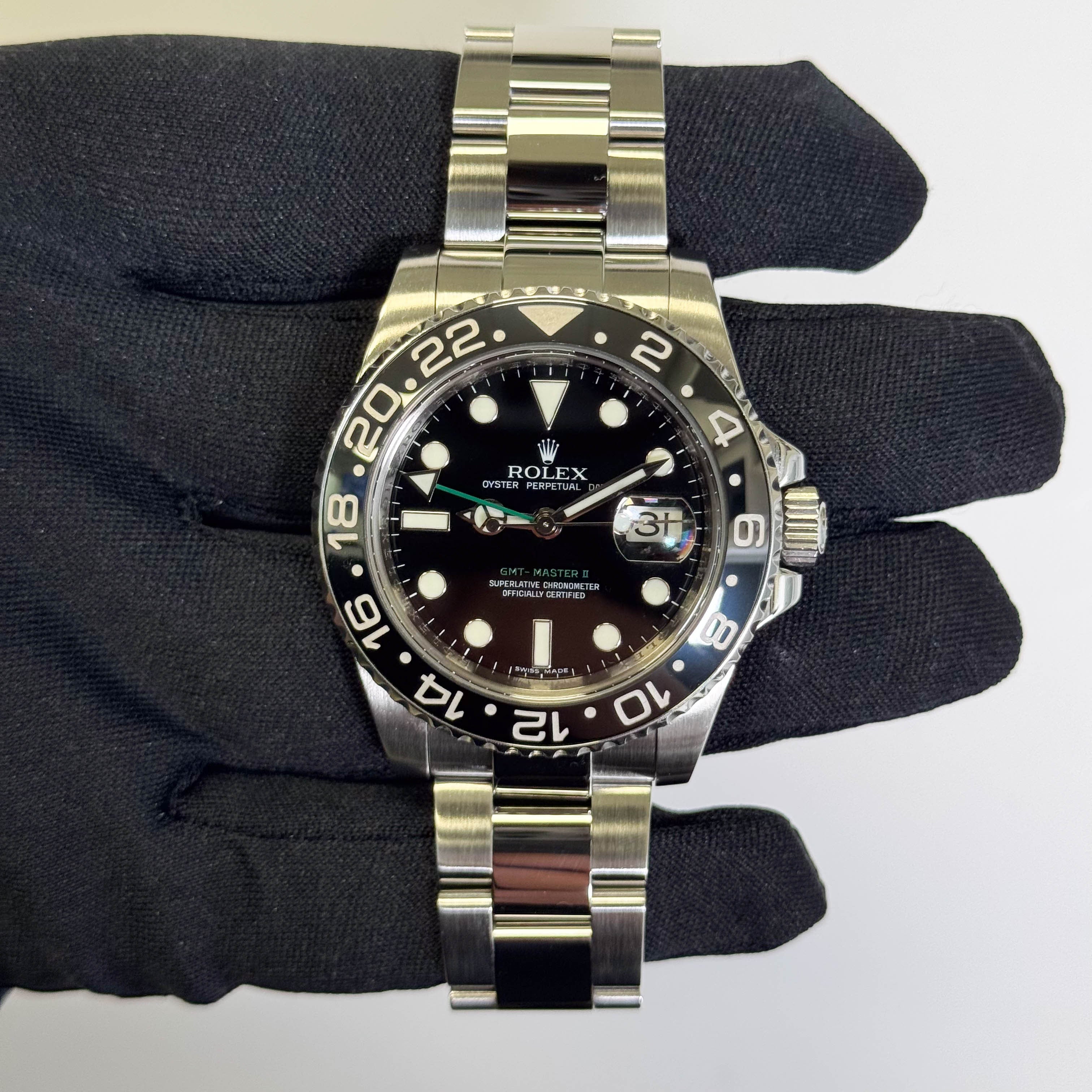 Rolex GMT-Master II 40mm Black Dial Watch Ref# 116710LN