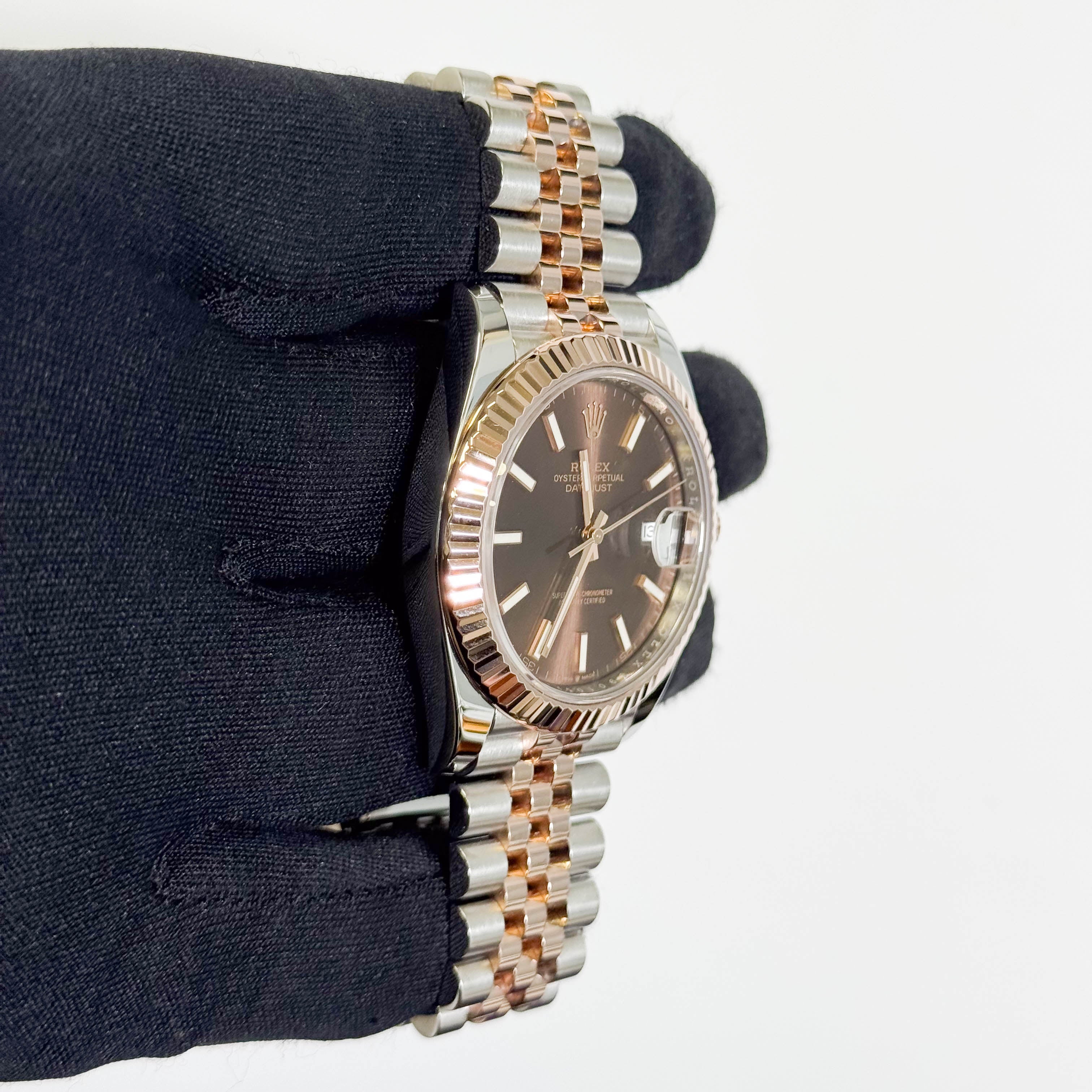 Rolex Datejust 41mm Chocolate Dial Watch Ref# 126331 - Happy Jewelers Fine Jewelry Lifetime Warranty