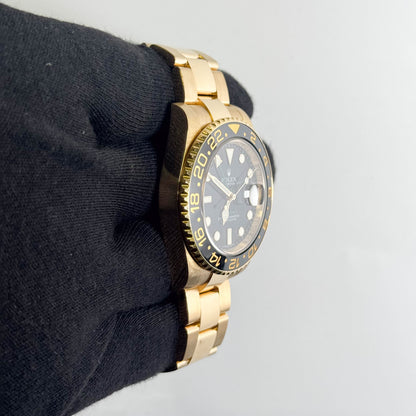 Rolex GMT Master II 40mm Black Dial Watch Ref# 116718LN
