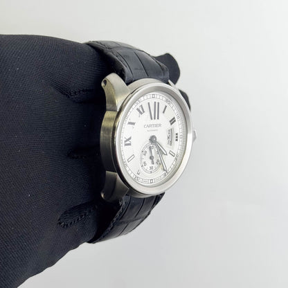 Cartier Calibre 42mm Silver Dial Watch Ref# W7100013