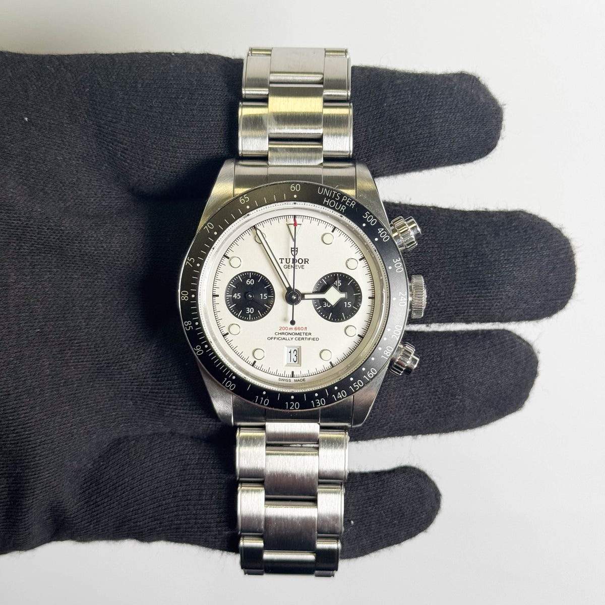 Tudor Black Bay Chrono 41mm White Dial Watch Ref# 79360N