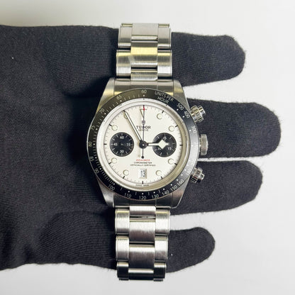 Tudor Black Bay Chrono 41mm White Dial Watch Ref# 79360N