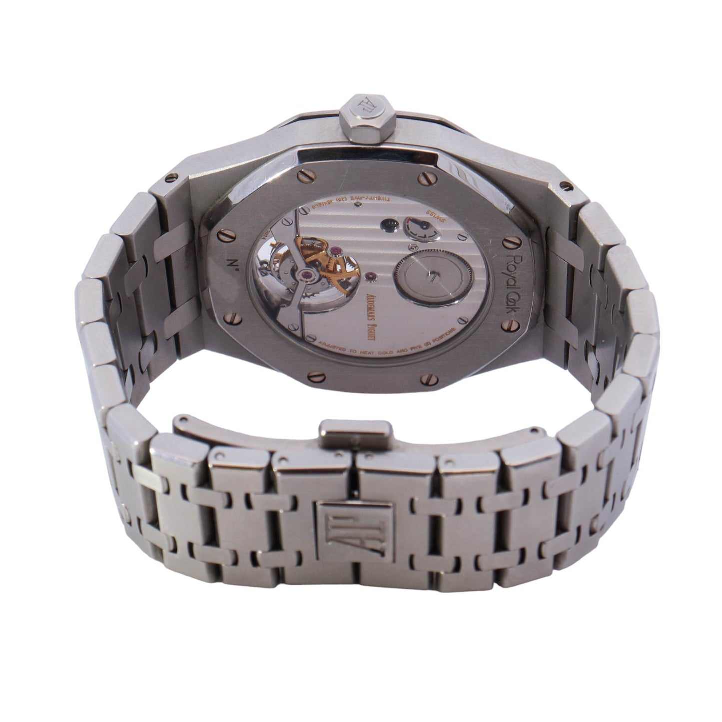Audemars Piguet Royal Oak 41mm Stainless Steel Black Tourbillon Dial Watch Reference# 26510ST.OO.1220ST.01 - Happy Jewelers Fine Jewelry Lifetime Warranty