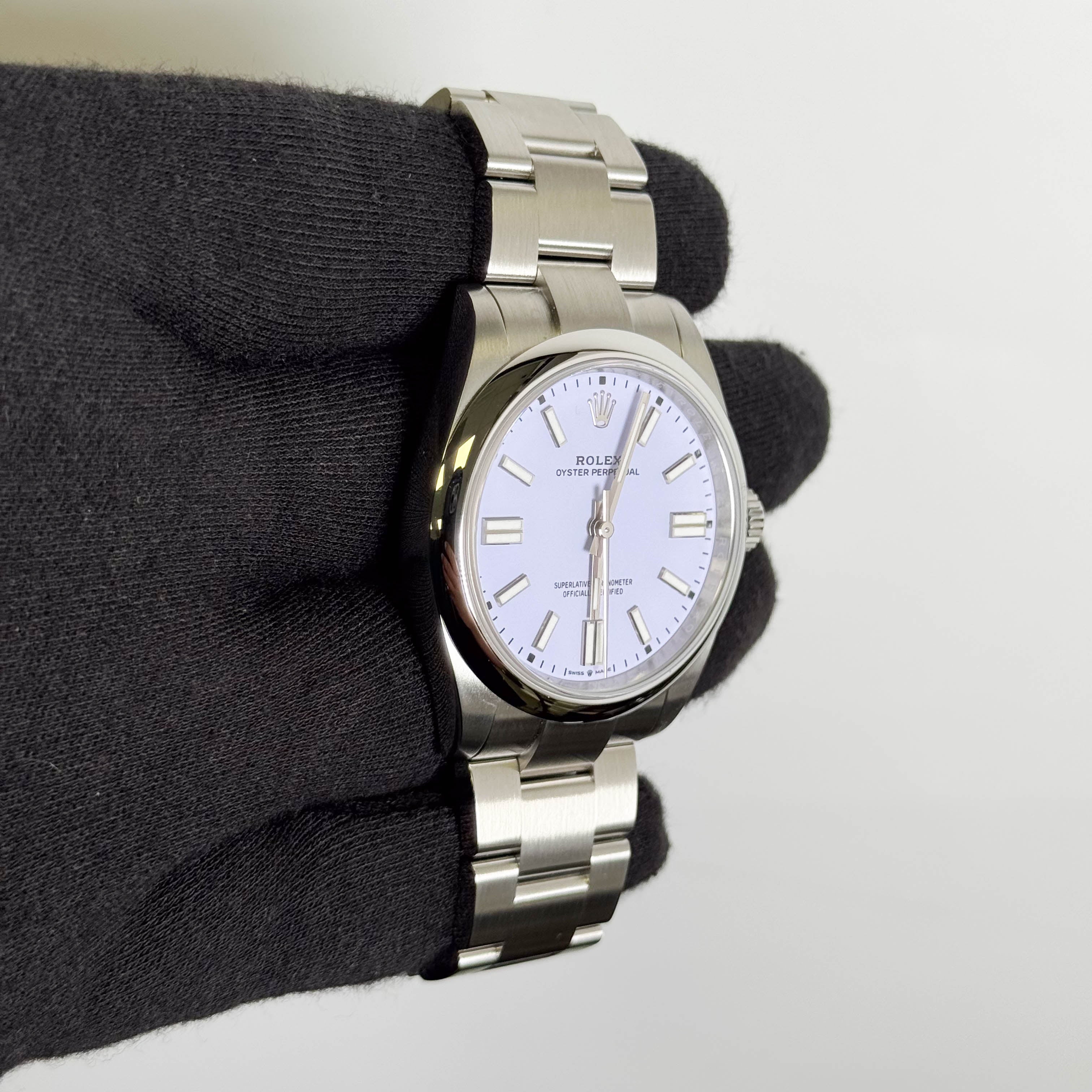 Rolex Oyster Perpetual 41mm Lilac Dial Watch Ref# 134300