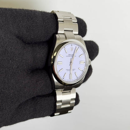 Rolex Oyster Perpetual 41mm Lilac Dial Watch Ref# 134300