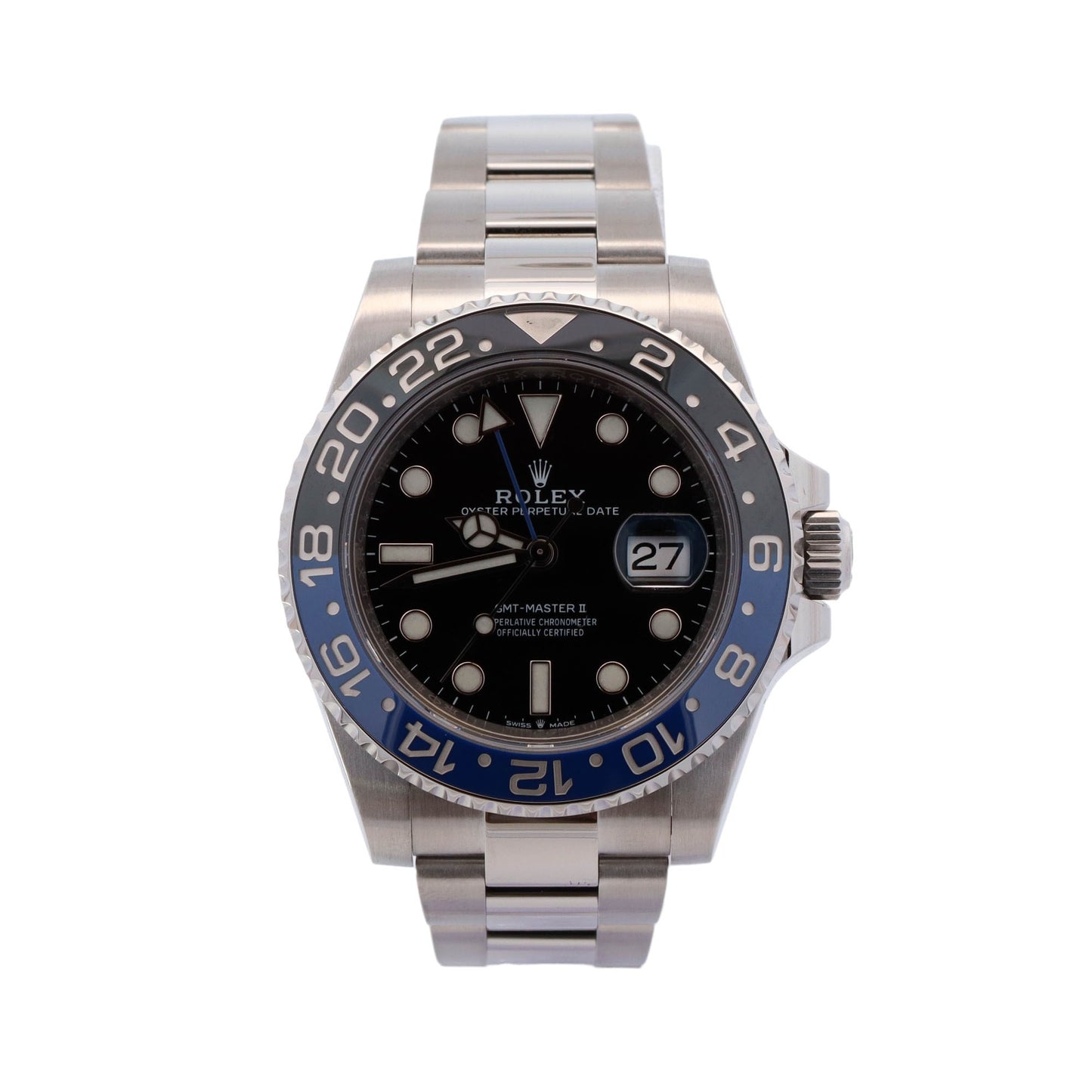 Rolex GMT Master II "Batman" Stainless Steel 40mm Black Dot Dial Watch Reference# 126710BLNR - Happy Jewelers Fine Jewelry Lifetime Warranty