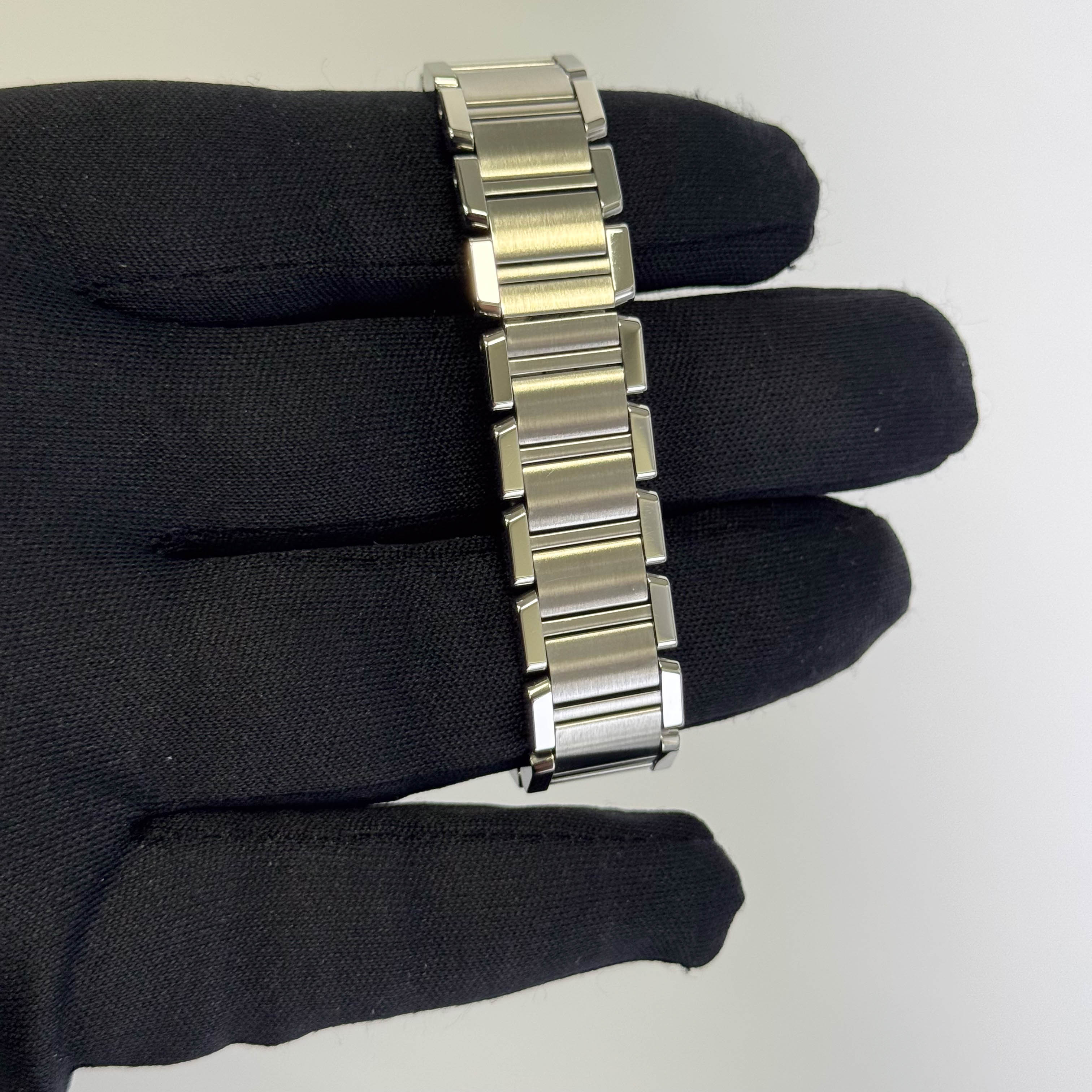 Cartier Tank Stainless Steel 20mm Ivory Dial Watch Ref# W51008Q3 - Happy Jewelers Fine Jewelry Lifetime Warranty