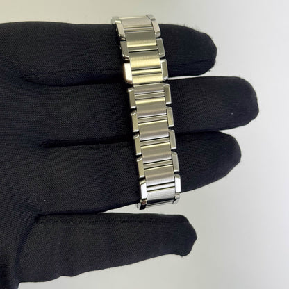 Cartier Tank Stainless Steel 20mm Ivory Dial Watch Ref# W51008Q3 - Happy Jewelers Fine Jewelry Lifetime Warranty