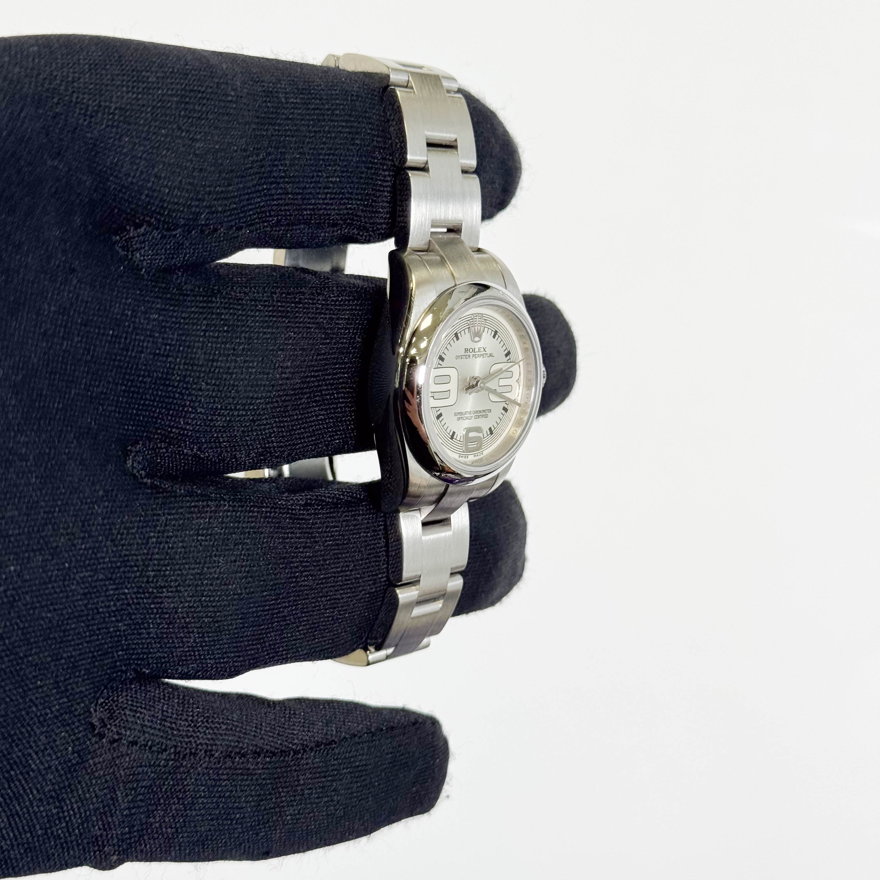 Rolex Oyster Perpetual 26mm Silver Dial Watch Ref# 176200 - Happy Jewelers Fine Jewelry Lifetime Warranty