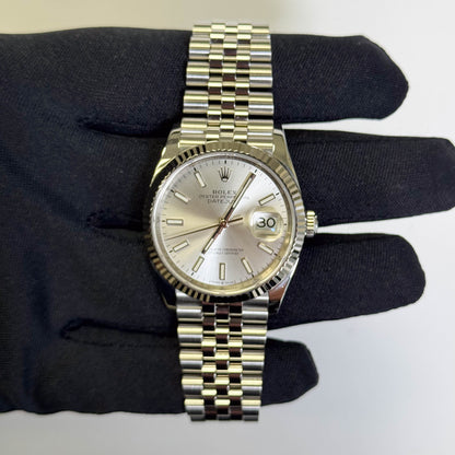 Rolex Datejust 36mm Silver Dial Watch Ref# 126234 - Happy Jewelers Fine Jewelry Lifetime Warranty