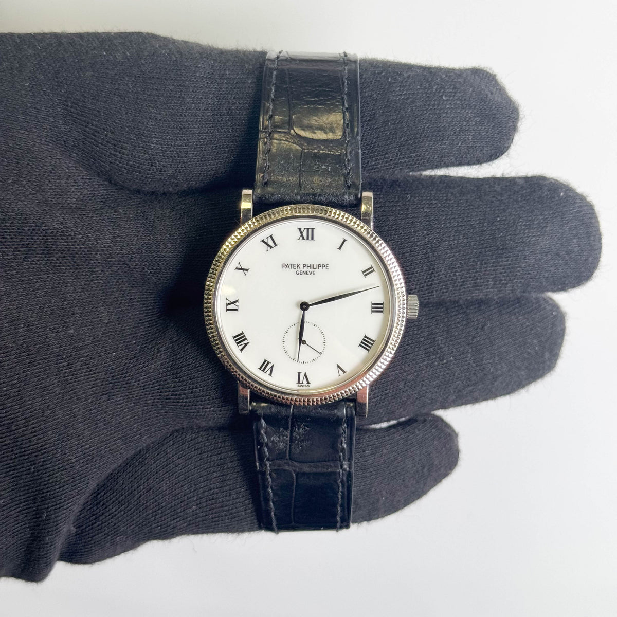Patek Philippe Calatrava 33mm White Dial Ref# 3919/G