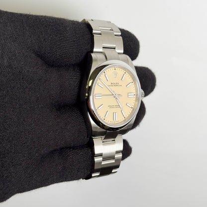 Rolex Oyster Perpetual 41mm Beige Dial Watch Ref# 134300