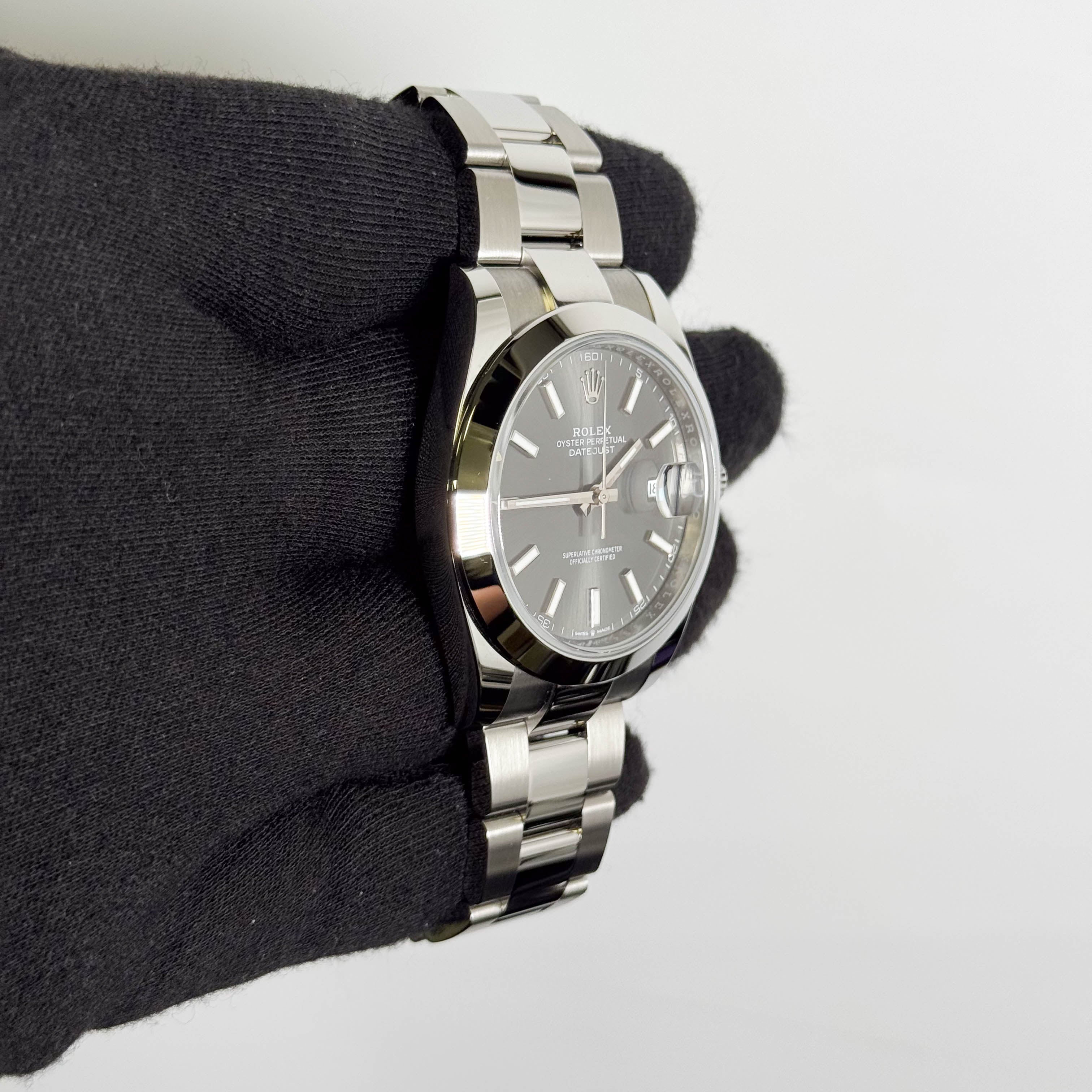 Rolex Datejust 41mm Rhodium Dial Watch Ref# 126300