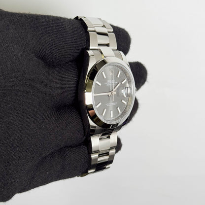 Rolex Datejust 41mm Rhodium Dial Watch Ref# 126300