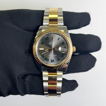 Rolex Datejust 41mm Wimbledon Dial Watch Ref# 126333 - Happy Jewelers Fine Jewelry Lifetime Warranty