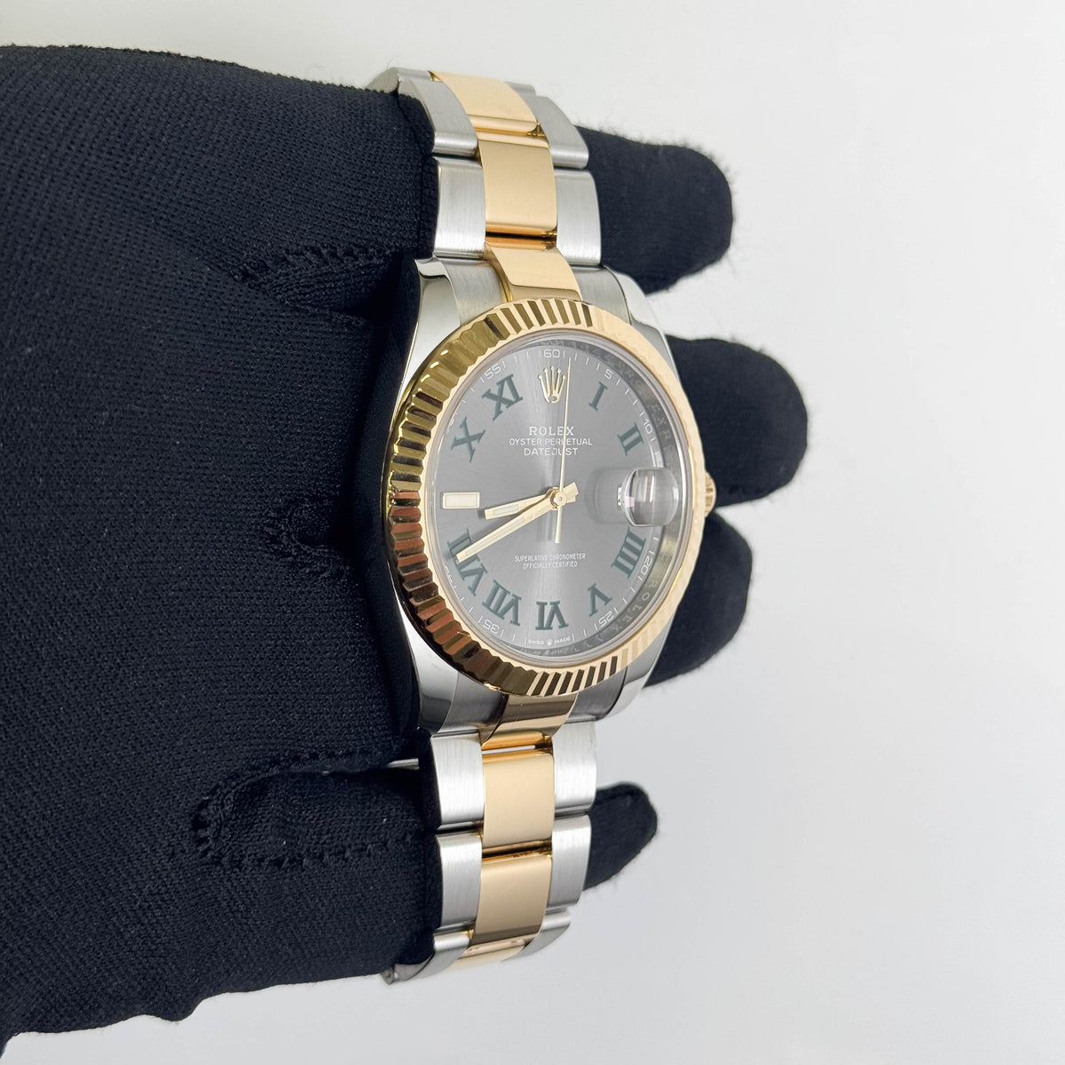 Rolex Datejust 41mm Wimbledon Dial Watch Ref# 126333 - Happy Jewelers Fine Jewelry Lifetime Warranty